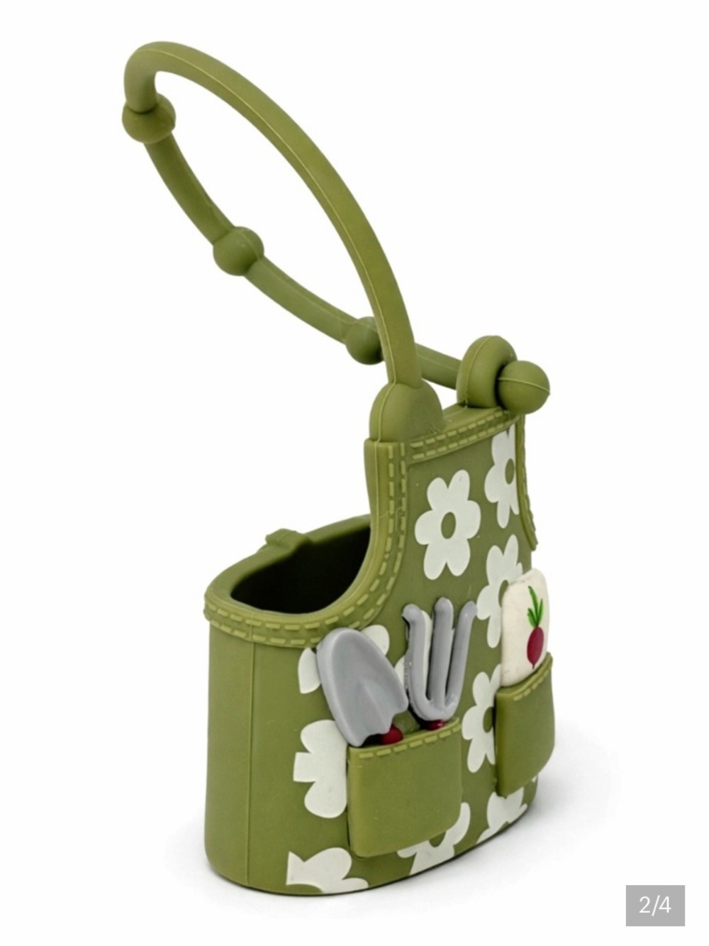 “GARDENING APRON” PocketBac Holder by B&BW in Daisy Green w/ Adjustable Snap NWT - Picture 9 of 12
